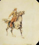 Frederic Remington The cowboy Spain oil painting artist